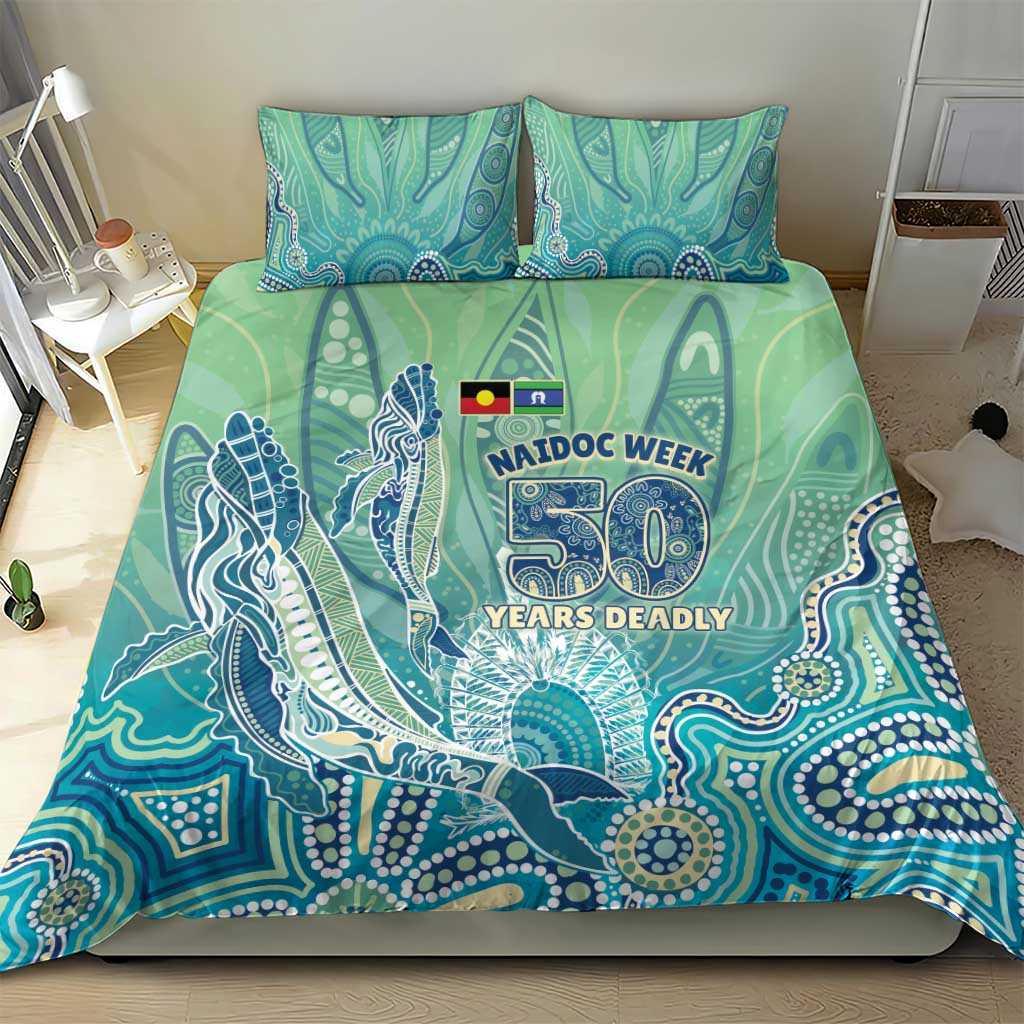 NAIDOC Week - 50 Years Deadly Torres Strait Bedding Set Pastel Waves