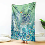 NAIDOC Week - 50 Years Deadly Torres Strait Blanket Pastel Waves