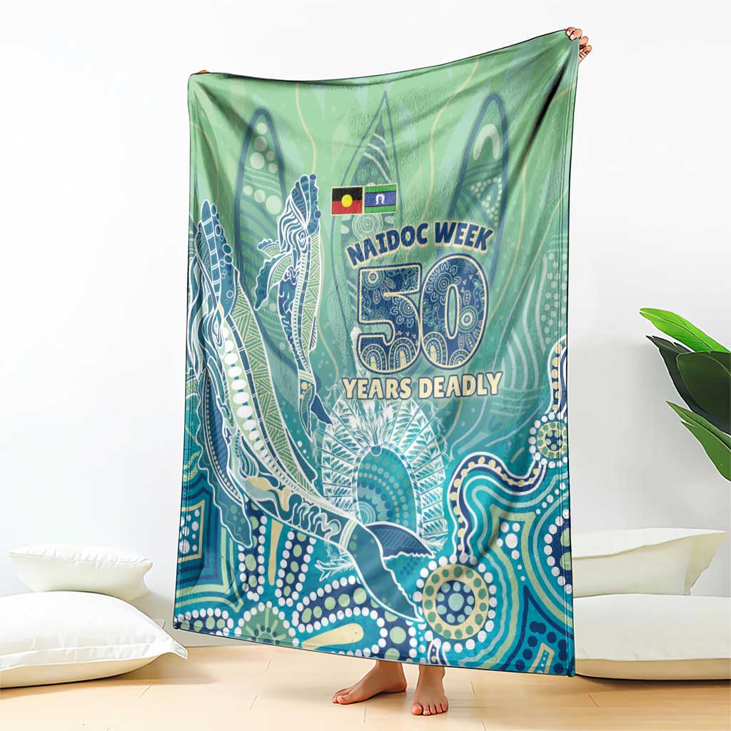NAIDOC Week - 50 Years Deadly Torres Strait Blanket Pastel Waves