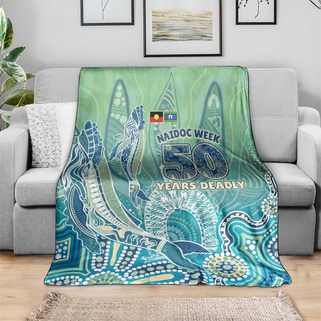 NAIDOC Week - 50 Years Deadly Torres Strait Blanket Pastel Waves