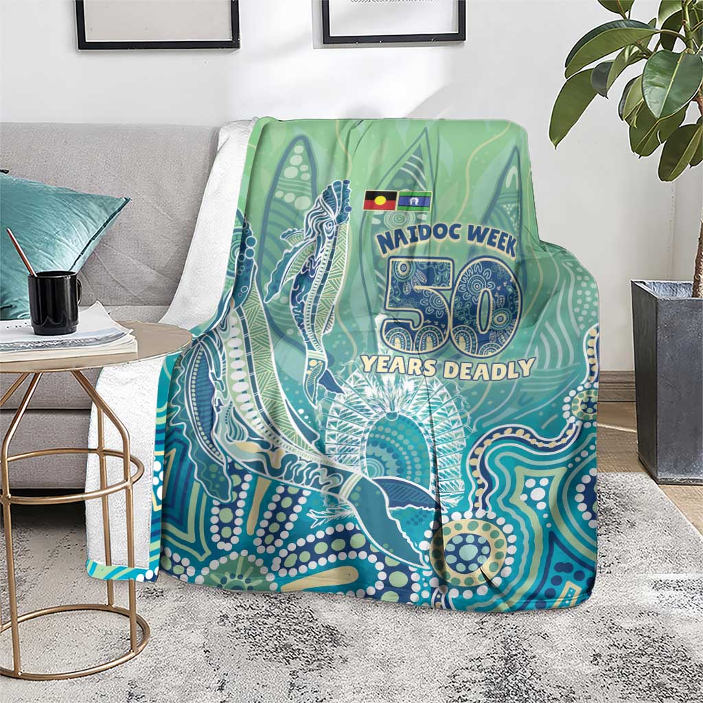 NAIDOC Week - 50 Years Deadly Torres Strait Blanket Pastel Waves