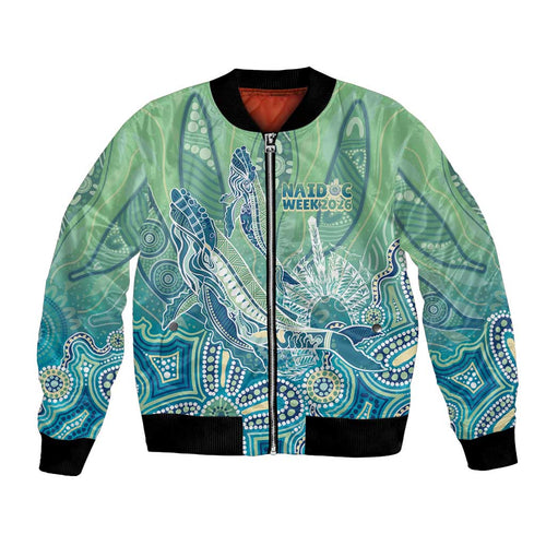 NAIDOC Week - 50 Years Deadly Torres Strait Bomber Jacket Pastel Waves