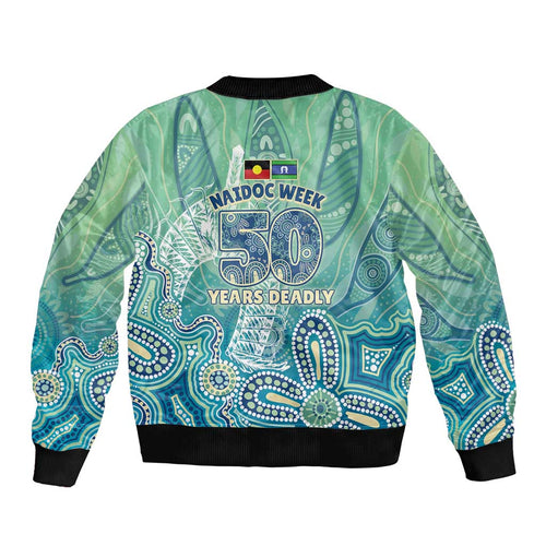 NAIDOC Week - 50 Years Deadly Torres Strait Bomber Jacket Pastel Waves
