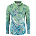 NAIDOC Week - 50 Years Deadly Torres Strait Button Sweatshirt Pastel Waves