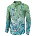 NAIDOC Week - 50 Years Deadly Torres Strait Button Sweatshirt Pastel Waves