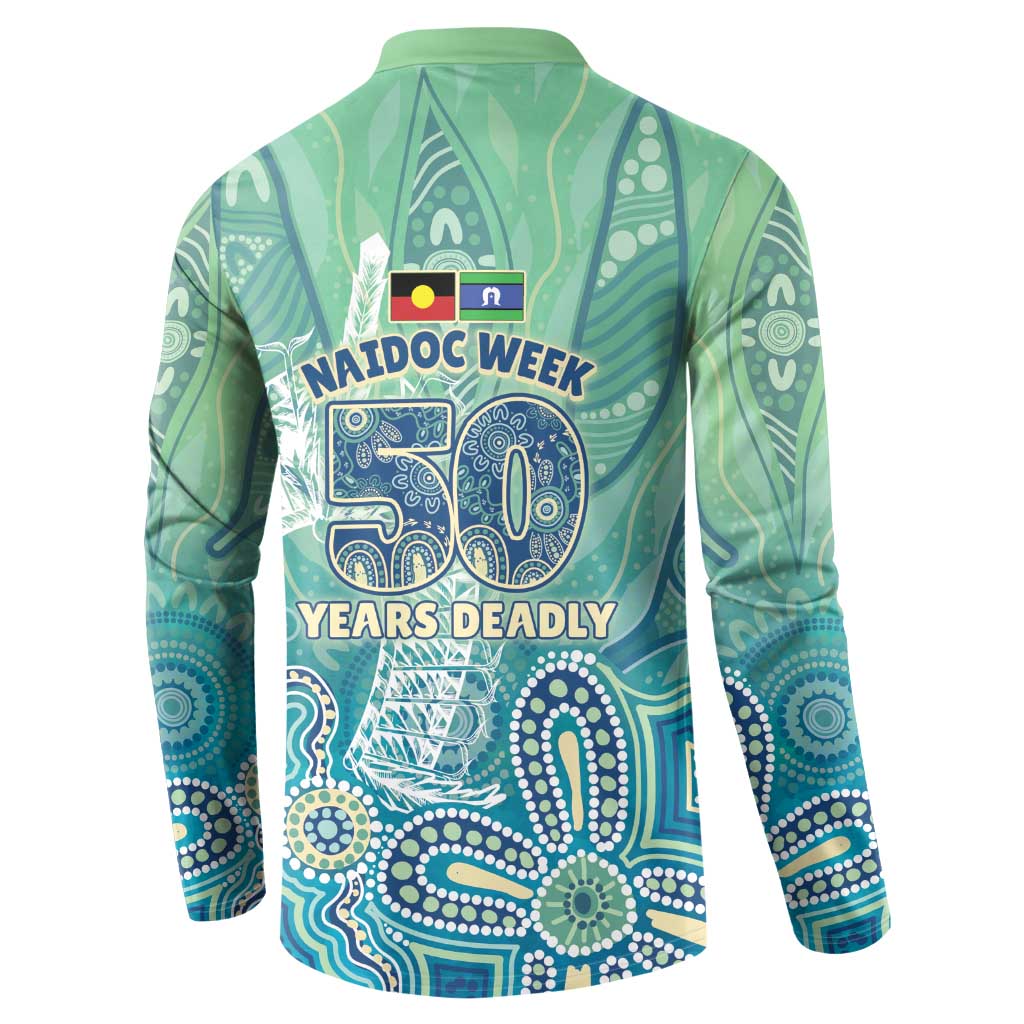 NAIDOC Week - 50 Years Deadly Torres Strait Button Sweatshirt Pastel Waves