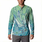 NAIDOC Week - 50 Years Deadly Torres Strait Button Sweatshirt Pastel Waves