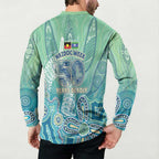 NAIDOC Week - 50 Years Deadly Torres Strait Button Sweatshirt Pastel Waves