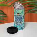 NAIDOC Week - 50 Years Deadly Torres Strait 4 in 1 Can Cooler Tumbler Pastel Waves