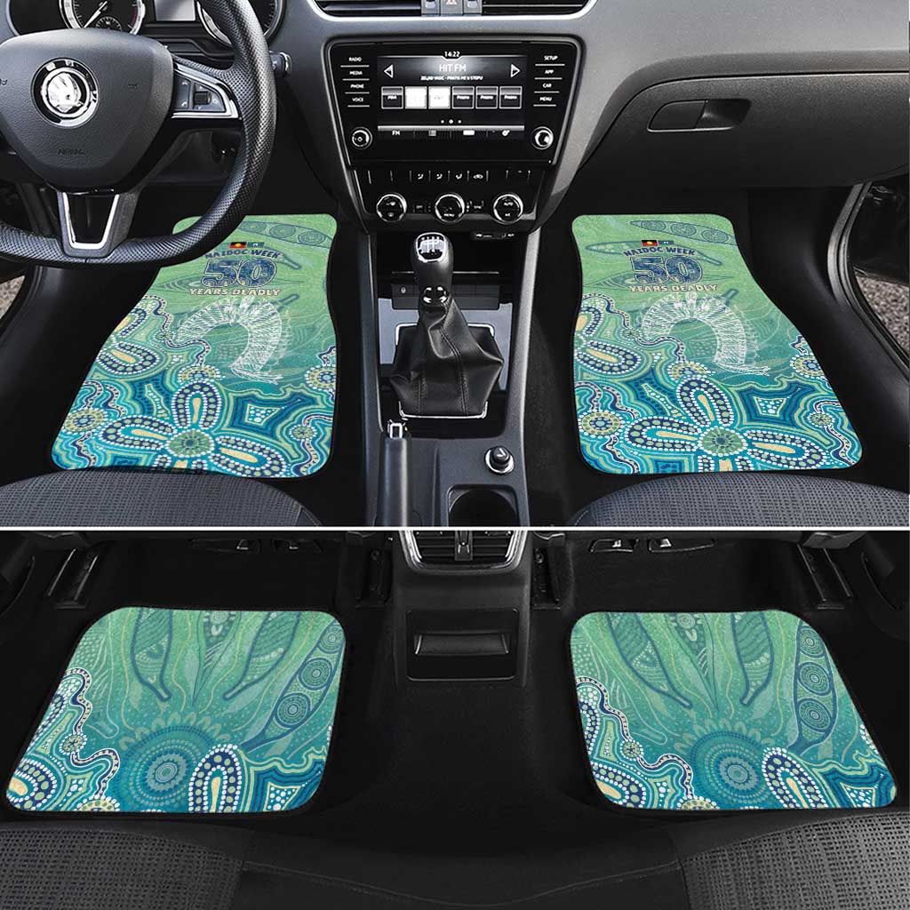 NAIDOC Week - 50 Years Deadly Torres Strait Car Mats Pastel Waves
