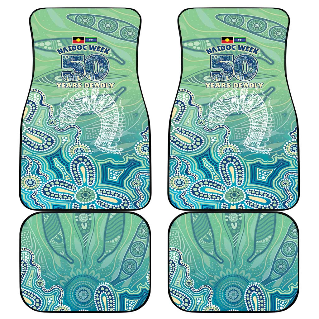 NAIDOC Week - 50 Years Deadly Torres Strait Car Mats Pastel Waves