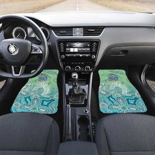 NAIDOC Week - 50 Years Deadly Torres Strait Car Mats Pastel Waves