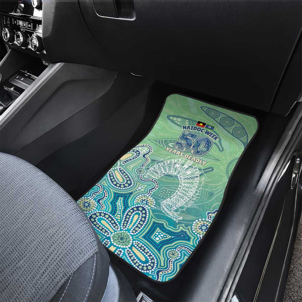 NAIDOC Week - 50 Years Deadly Torres Strait Car Mats Pastel Waves