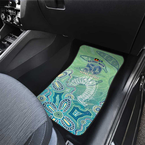 NAIDOC Week - 50 Years Deadly Torres Strait Car Mats Pastel Waves