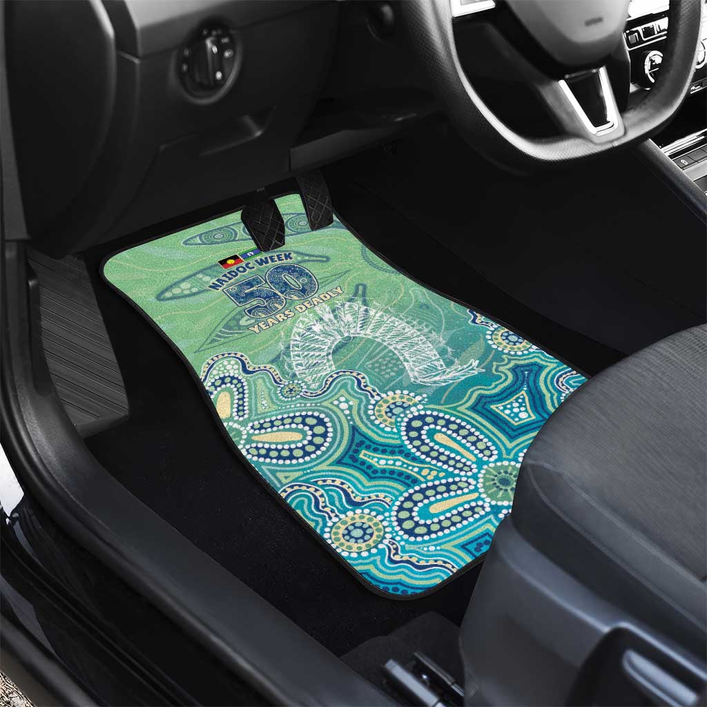 NAIDOC Week - 50 Years Deadly Torres Strait Car Mats Pastel Waves