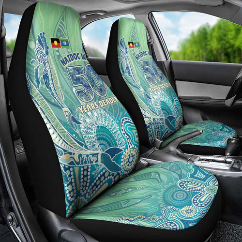NAIDOC Week - 50 Years Deadly Torres Strait Car Seat Cover Pastel Waves
