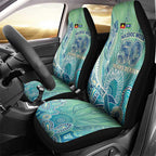 NAIDOC Week - 50 Years Deadly Torres Strait Car Seat Cover Pastel Waves