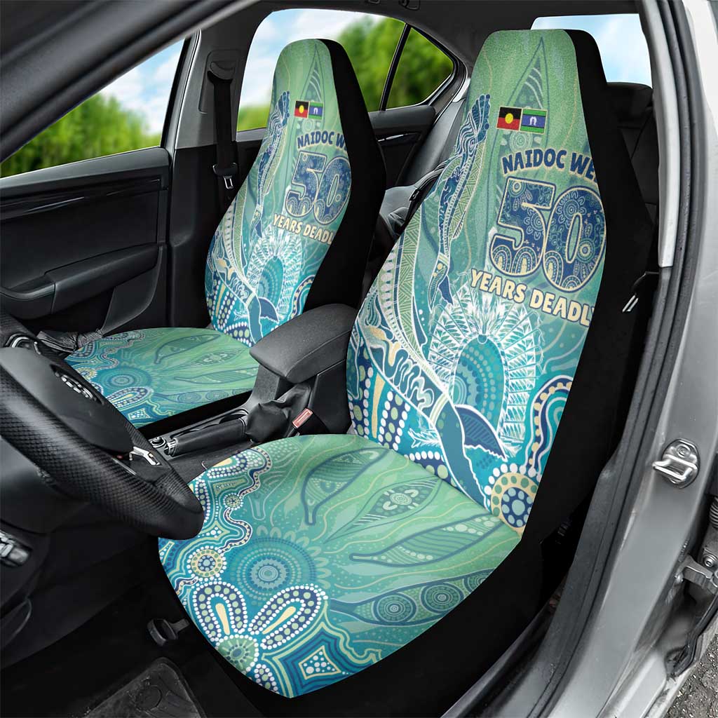 NAIDOC Week - 50 Years Deadly Torres Strait Car Seat Cover Pastel Waves