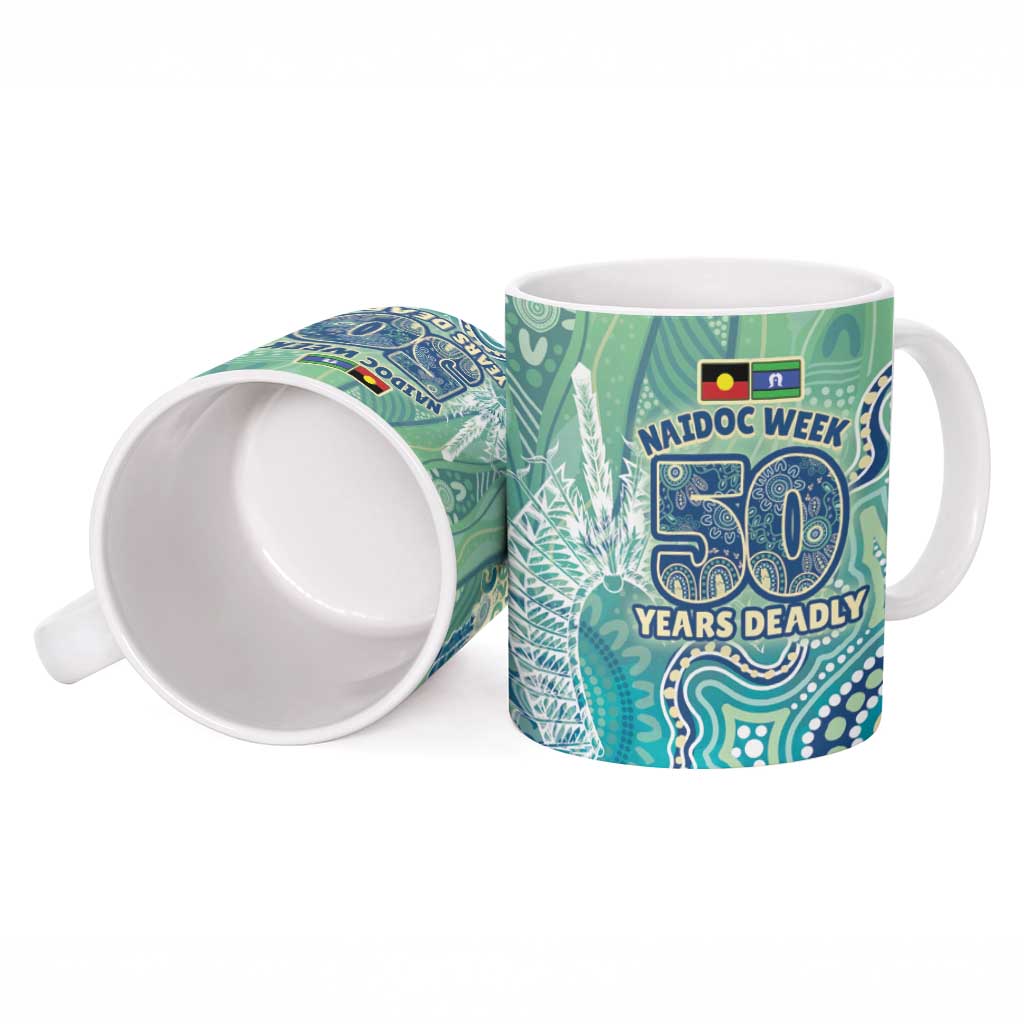NAIDOC Week - 50 Years Deadly Torres Strait Ceramic Mug Pastel Waves