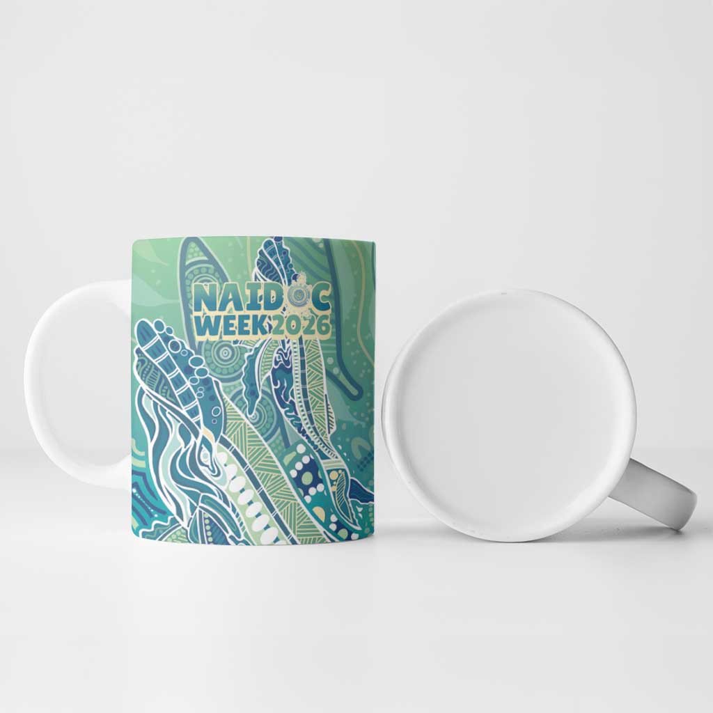 NAIDOC Week - 50 Years Deadly Torres Strait Ceramic Mug Pastel Waves