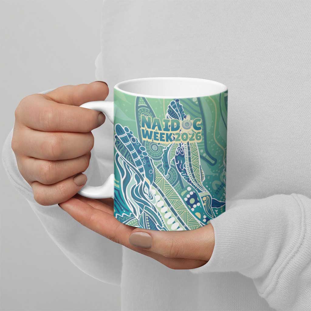 NAIDOC Week - 50 Years Deadly Torres Strait Ceramic Mug Pastel Waves