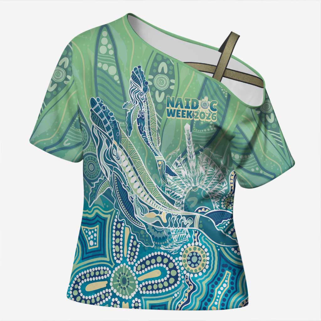 NAIDOC Week - 50 Years Deadly Torres Strait Cross Shoulder Shirt Pastel Waves