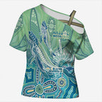 NAIDOC Week - 50 Years Deadly Torres Strait Cross Shoulder Shirt Pastel Waves