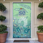NAIDOC Week - 50 Years Deadly Torres Strait Door Cover Pastel Waves