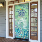 NAIDOC Week - 50 Years Deadly Torres Strait Door Cover Pastel Waves
