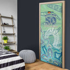 NAIDOC Week - 50 Years Deadly Torres Strait Door Cover Pastel Waves