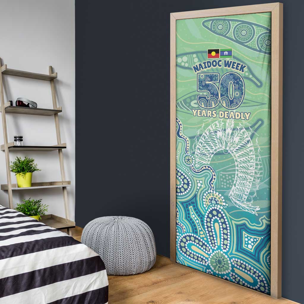 NAIDOC Week - 50 Years Deadly Torres Strait Door Cover Pastel Waves