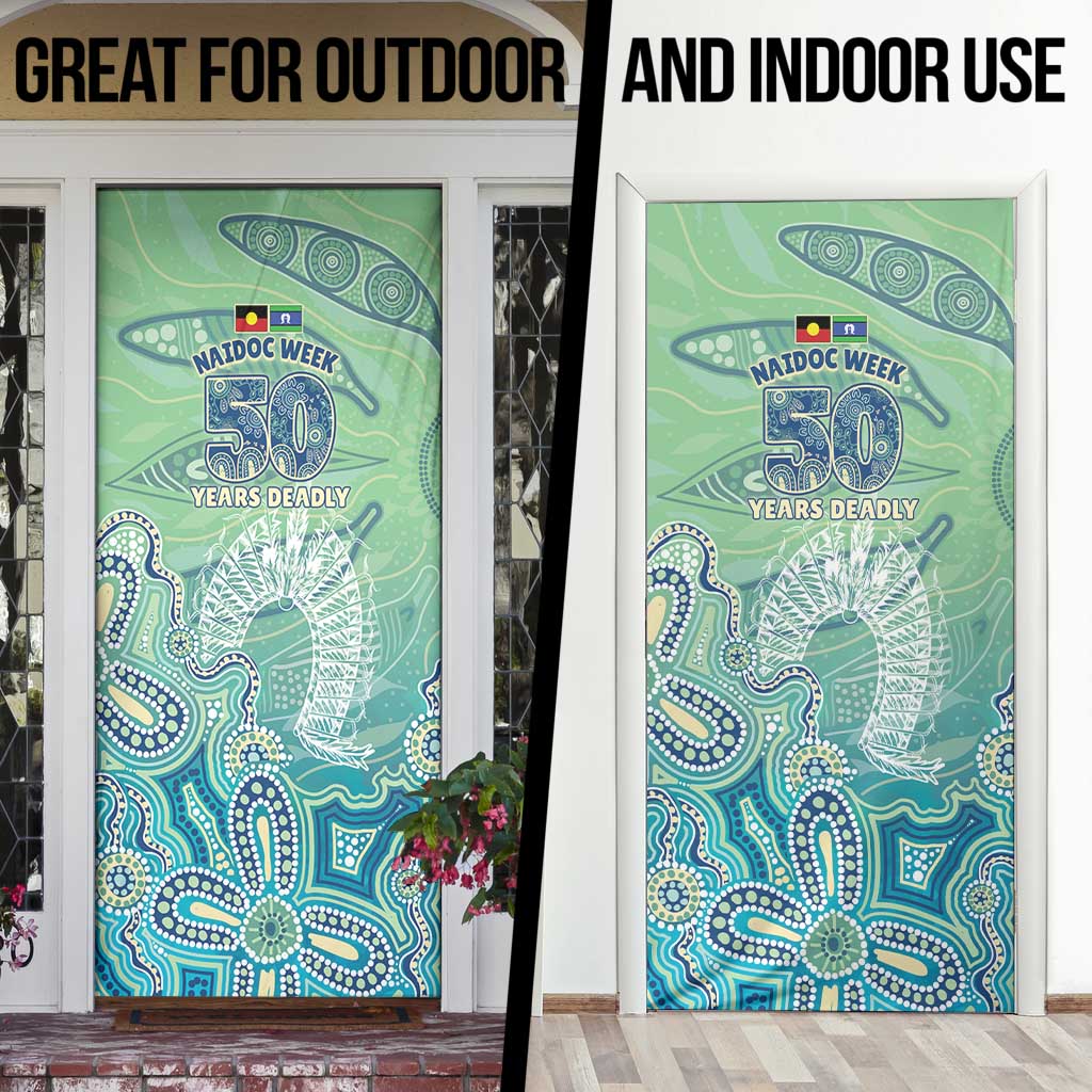 NAIDOC Week - 50 Years Deadly Torres Strait Door Cover Pastel Waves
