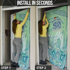 NAIDOC Week - 50 Years Deadly Torres Strait Door Cover Pastel Waves