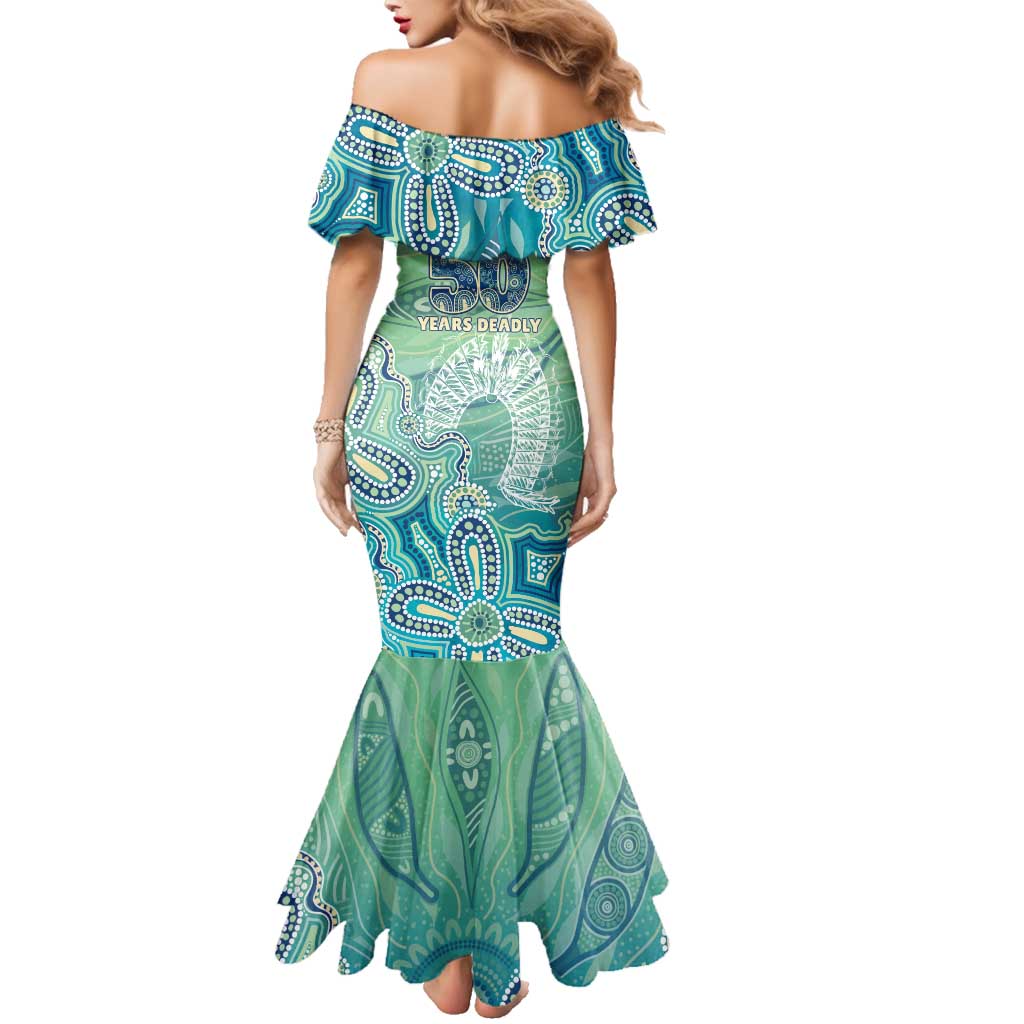 NAIDOC Week - 50 Years Deadly Torres Strait Family Matching Mermaid Dress and Hawaiian Shirt Pastel Waves