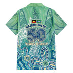 NAIDOC Week - 50 Years Deadly Torres Strait Family Matching Puletasi and Hawaiian Shirt Pastel Waves