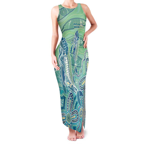 NAIDOC Week - 50 Years Deadly Torres Strait Family Matching Tank Maxi Dress and Hawaiian Shirt Pastel Waves