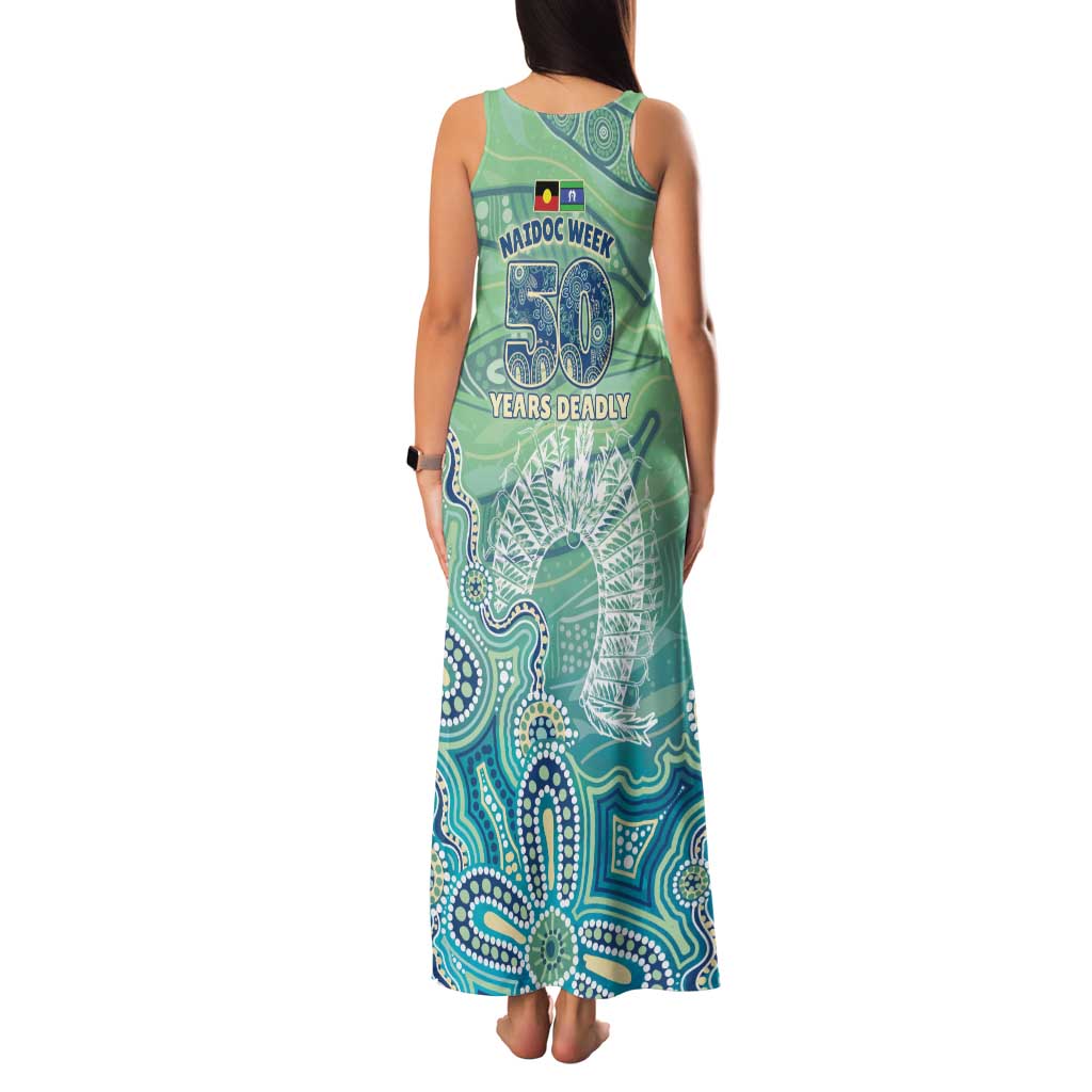 NAIDOC Week - 50 Years Deadly Torres Strait Family Matching Tank Maxi Dress and Hawaiian Shirt Pastel Waves