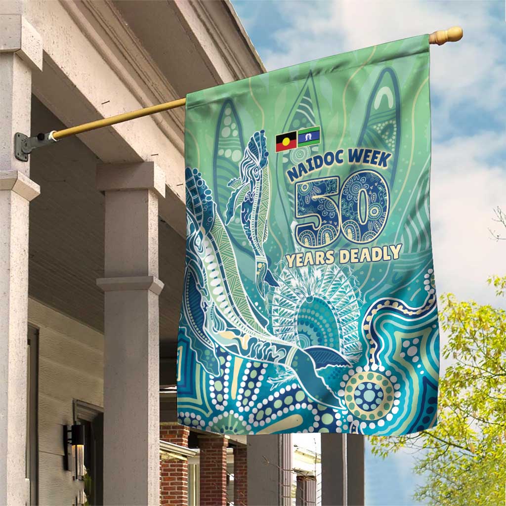 NAIDOC Week - 50 Years Deadly Torres Strait Garden Flag Pastel Waves