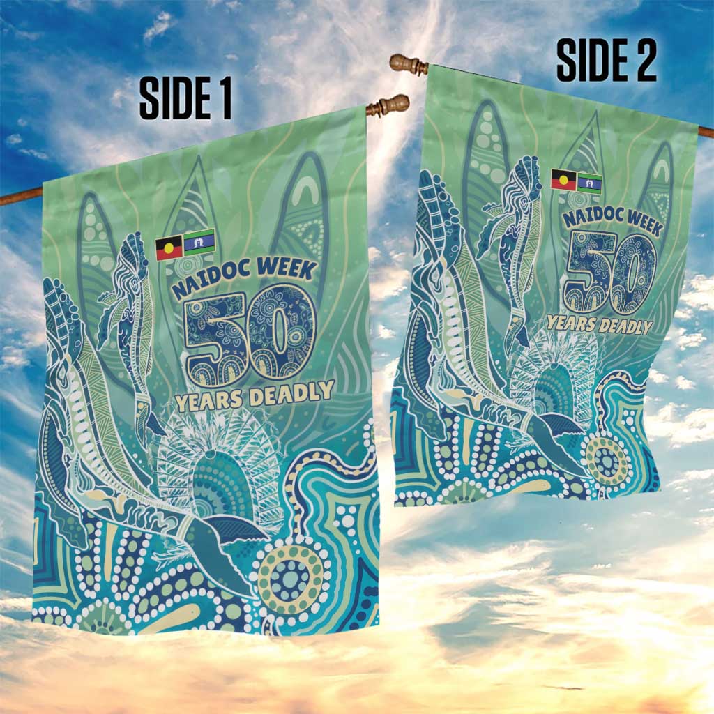 NAIDOC Week - 50 Years Deadly Torres Strait Garden Flag Pastel Waves