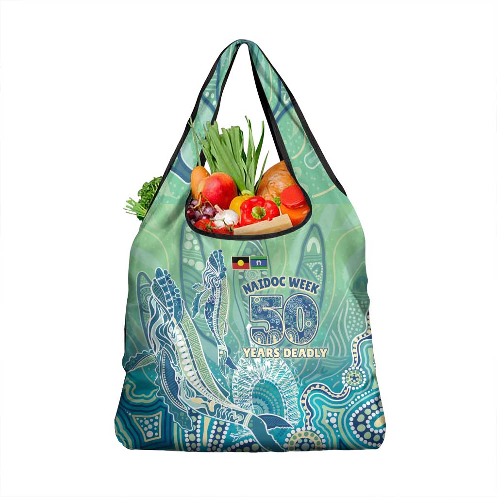 NAIDOC Week - 50 Years Deadly Torres Strait Grocery Bag Pastel Waves
