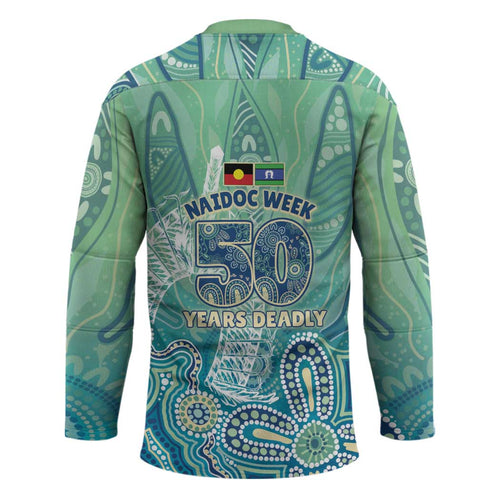 NAIDOC Week - 50 Years Deadly Torres Strait Hockey Jersey Pastel Waves