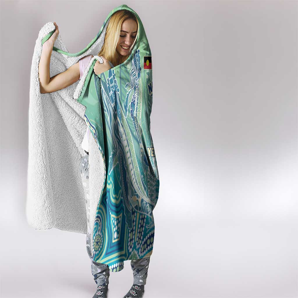 NAIDOC Week - 50 Years Deadly Torres Strait Hooded Blanket Pastel Waves