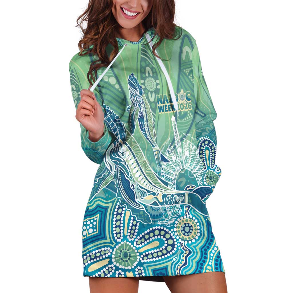 NAIDOC Week - 50 Years Deadly Torres Strait Hoodie Dress Pastel Waves