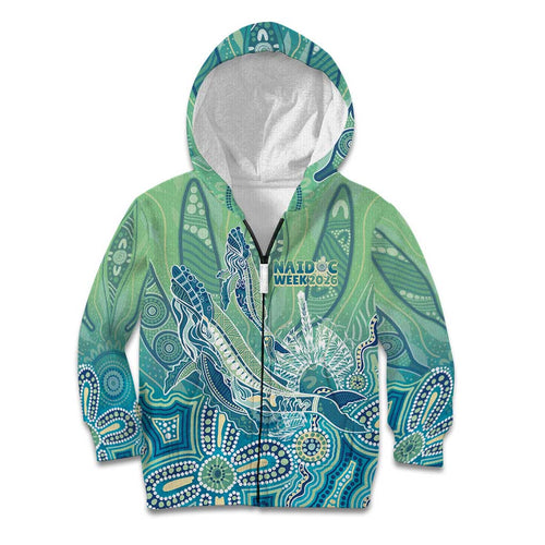 NAIDOC Week - 50 Years Deadly Torres Strait Kid Hoodie Pastel Waves