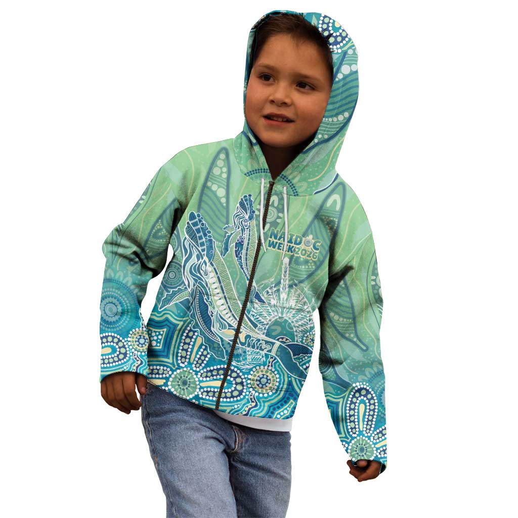 NAIDOC Week - 50 Years Deadly Torres Strait Kid Hoodie Pastel Waves