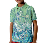 NAIDOC Week - 50 Years Deadly Torres Strait Kid Polo Shirt Pastel Waves