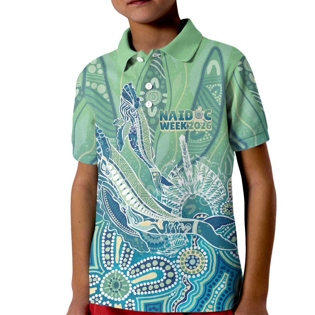 NAIDOC Week - 50 Years Deadly Torres Strait Kid Polo Shirt Pastel Waves