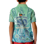 NAIDOC Week - 50 Years Deadly Torres Strait Kid Polo Shirt Pastel Waves