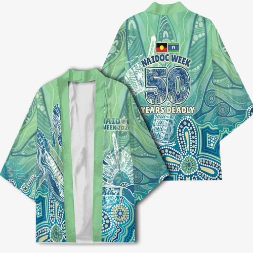 NAIDOC Week - 50 Years Deadly Torres Strait Kimono Pastel Waves