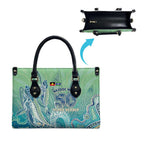 NAIDOC Week - 50 Years Deadly Torres Strait Leather Bag Pastel Waves